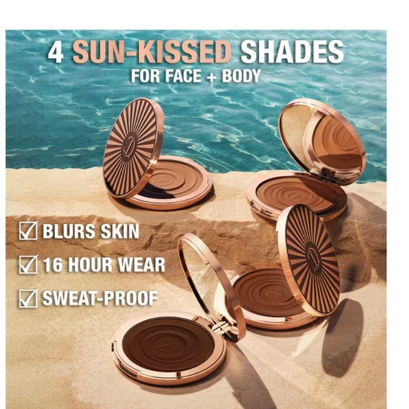 NIB $58 Charlotte Tilbury Beautiful Skin Sun-Kissed Glow Cream Bronzer #2 Medium - Picture 4 of 10